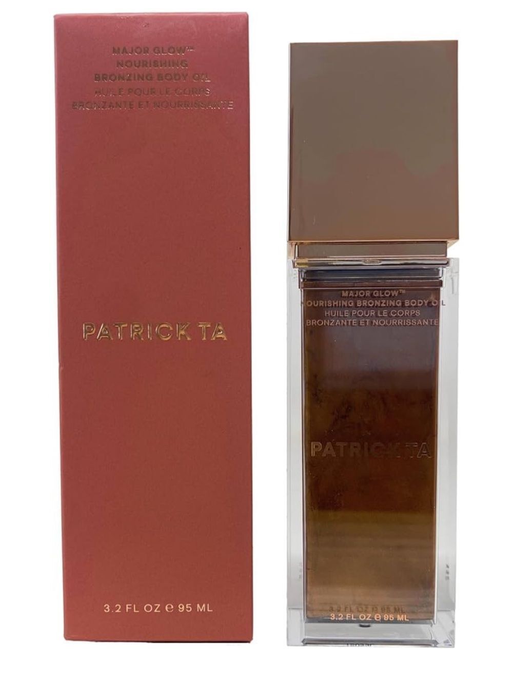 NEW Patrick Ta Major Glow Nourishing Bronzing Body Oil (3.2 Fl Oz / 95 mL)